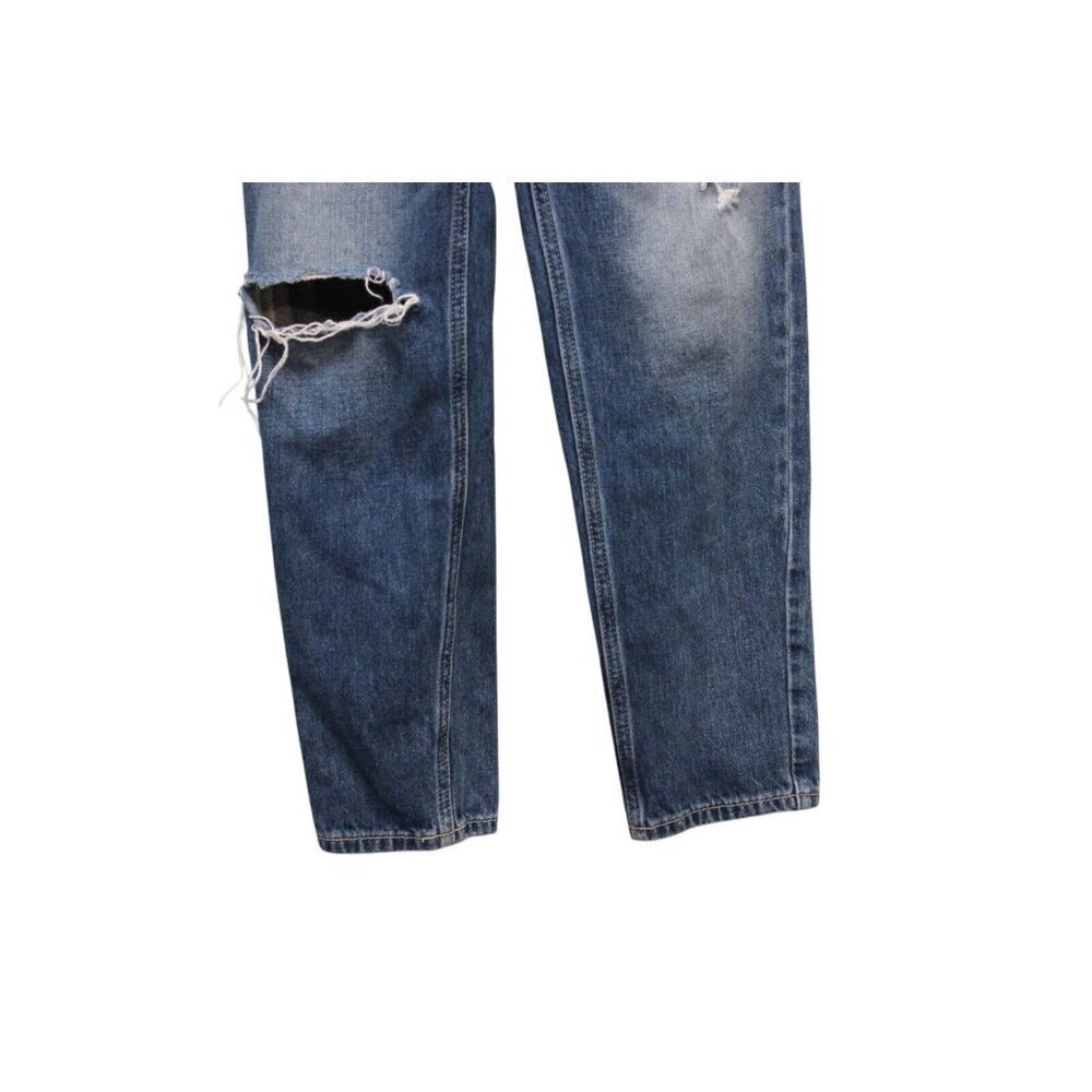Hollister Denim Overalls Size Small Distressed 100% Cotton Preppy - Picture 5 of 14